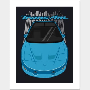 Firebird Trans Am 93-97 - Blue Posters and Art